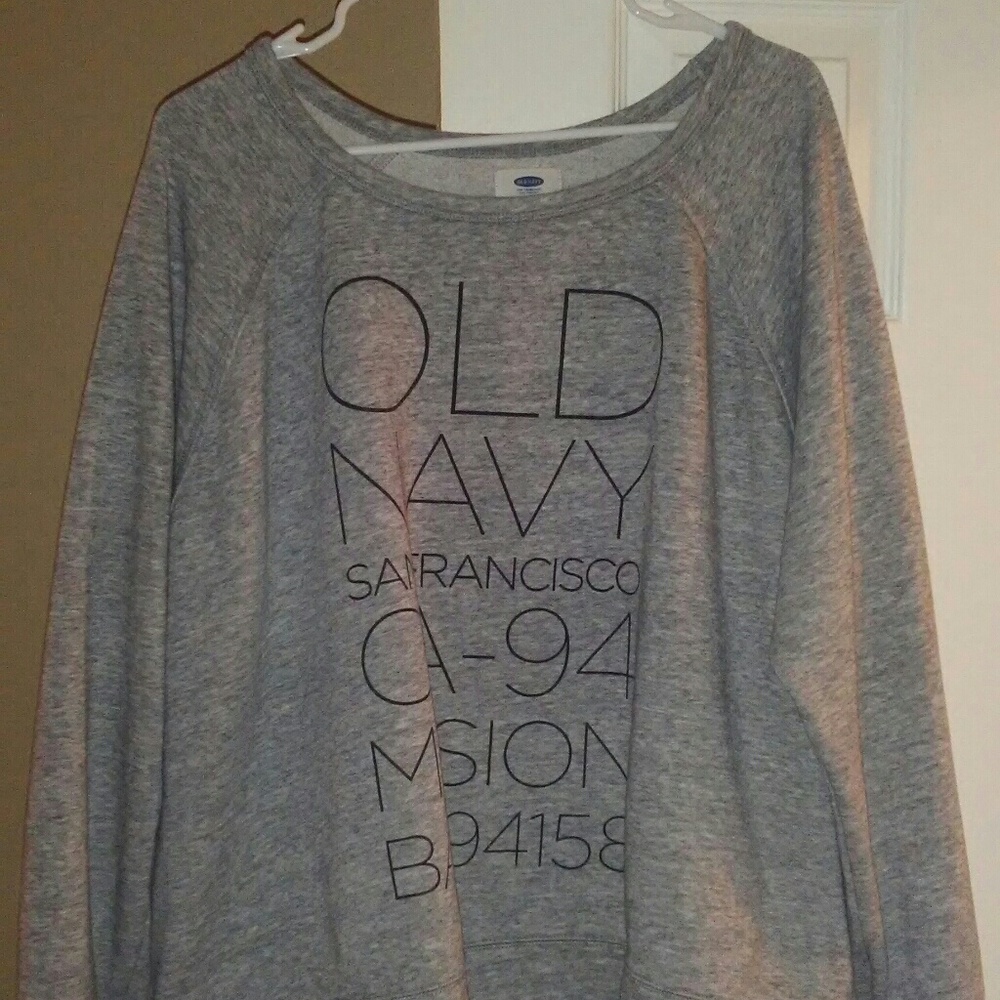 Old navy longer crop sweatshirt